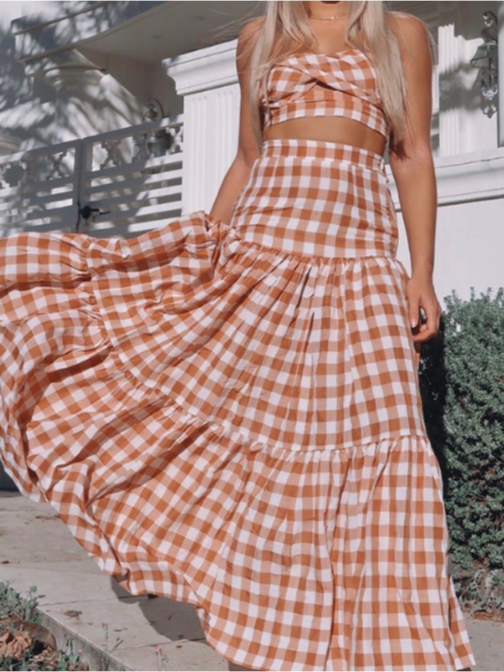 Runaway The Label Women's Brown and Orange SET